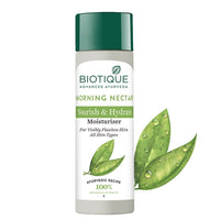 Biotique Bio Morning Nectar Visibly Flawless Skin Moisturizer, 120ml & Biotique Papaya Tan Removal Brightening & Reviatalizing Face Scrub For All Skin Types, 100g