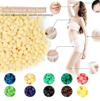 URBANMAC Skinplus Hard Beans Wax With Wooden Stick For Women Full Body Hair Removal Wax (500 G) Multicolor
