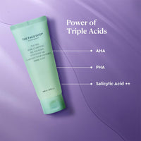 The Face Shop Tea Tree Pore Clarifying Gel Cleanser with Salicylic Acid++ | Mild Foaming Face Wash With AHA, PHA & Hyaluronic Acid for Acne-Prone Skin | 100ml