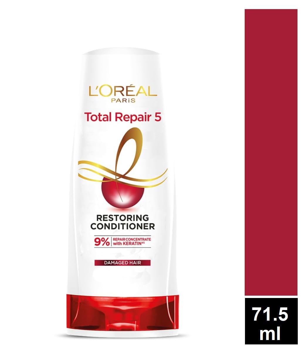 L Oréal Paris, For Damaged and Weak Hair, With Pro-Keratin + Ceramide, Total Repair 5,Shampoo 340ml + Conditioner 71.5ml (2 Item In Set)