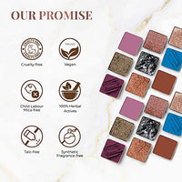 Just Herbs Eyeshadow Palette 9 In 1 Long Lasting Blendable Eye Makeup Palette Shimmery Finish (Moonlight - Night Palette) Multicolor