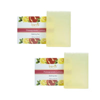 Barva Pure Glycerin Soap Contains Natural ingredients to Pamper your Skin, Luxurious Bathing Soaps for all Skin Types. (Pomegranate Lemon Bathing Bar (Pack of 2)