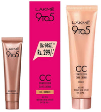 LAKMÉ 9 To 5 Complexion Care Face CC Cream For All Skin Type, Bronze, SPF 30, 30g & 9 to 5 Weightless Mousse Foundation Mini, Beige Vanilla, Natural Matte Finish Cream Foundation, 6g