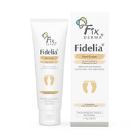 Fixderma 5% Lactic Acid, 15% Urea, 3% Glycerine Fidelia Foot Cream For Dry & Cracked Feet, Moisturizes and Soothes Feet, Heel Repair Paraben & Sulphate Free, All Skin Types 75gm