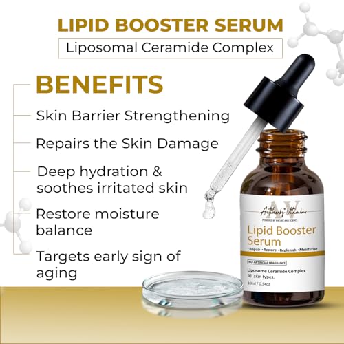 ACTIHERBZ vitamins Lipid booster serum | Anti-Aging & Deep Hydration | Liposomal Ceramide Skin Barrier | For All Skin Types – 10ml