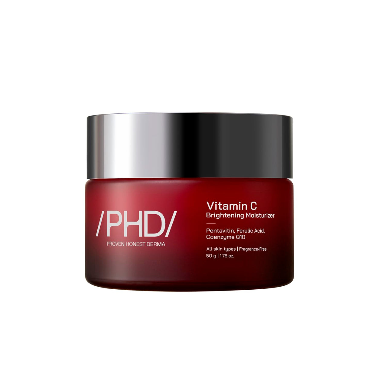 /PHD/Vitamin C Brightening Moisturizer | Vitamin C Cream for Face & Glowing Skin | Brightening Moisturizer with Pentavitin, Ferulic Acid & CoQ10 | For Men & Women | Lightweight Day Cream | 50 g