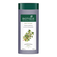 Biotique Bio Kelp Protein Shampoo for Falling Hair Intensive Hair Regrowth Treatment, 340ml & Biotique Bio Thyme Volume Conditioner for Fine and Thinning Hair, 180ml