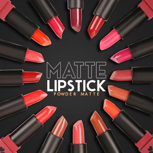 Shryoan Powder Matte Lipstick with Moisturizing and Hydrating Formula | For Every Day Use (3.2g) (Shade-08, Shade-08)