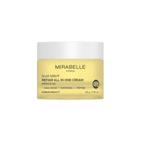 Mirabelle Korea Snail Repair All-In One Moisturizing Cream With Peptides | For Skin Repair, Anti-Aging & Fades Dark Spots | Lightweight, Non-Greasy | Korean Skin Care Products | For All Skin Types 50g