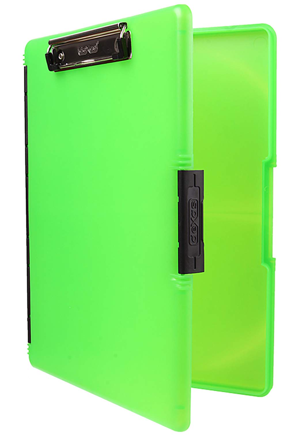 Dexas 3517-807 Slimcase 2 Storage Clipboard with Side Opening, Neon Green. Organize in Style for Home, School, Work, or Trades! Ideal for Teachers, Nurses, Students, Homeschooling, and Beyond.