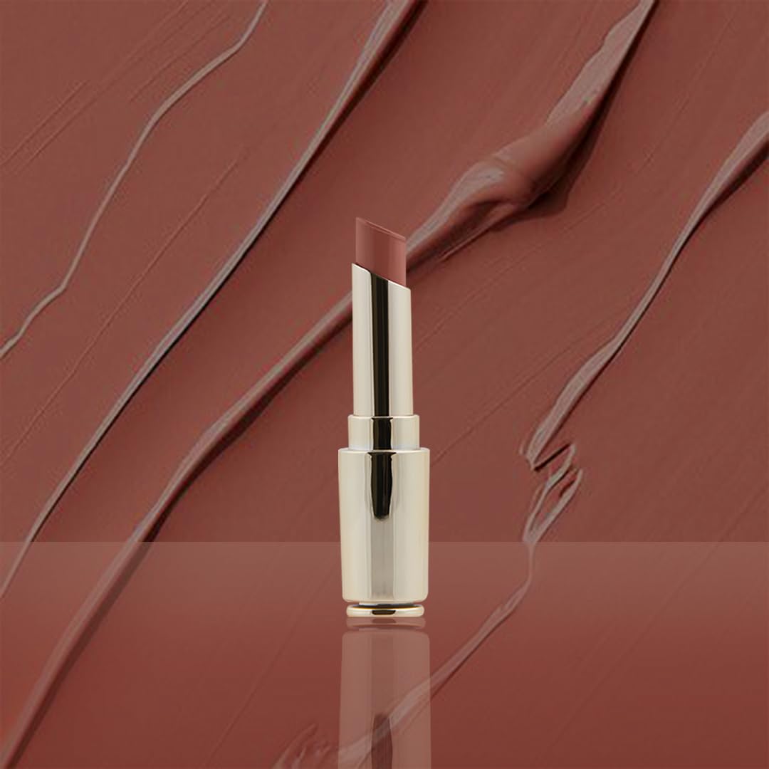 Charmacy Milano Flattering Nude Lipstick (Lets Cuddle 04) - 3.6 g, Moisturizing Lips, Highly Pigmented, Light Weight, Smooth Application, Non-Toxic, Vegan, Cruelty Free