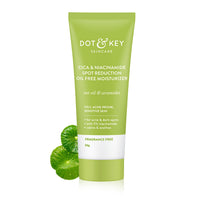 Dot & Key Niacinamide + CICA (Centella) Oil Free Moisturizer for Acne Prone Skin | Oil Free & Lightweight | Fades Dark Spots & Blemishes, Soothes Redness | Acne Cream | For Oily Acne Prone & Sensitive Skin | 50gm