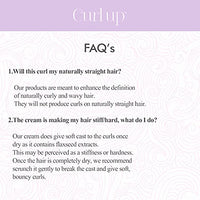 Curl Up Curl Defining Cream - All In One Leave In Conditioner Moisturizes, Enhances Natural Curl Definition & Provides Medium Hold to Dry Frizzy, Wavy & Curly Hair 150g