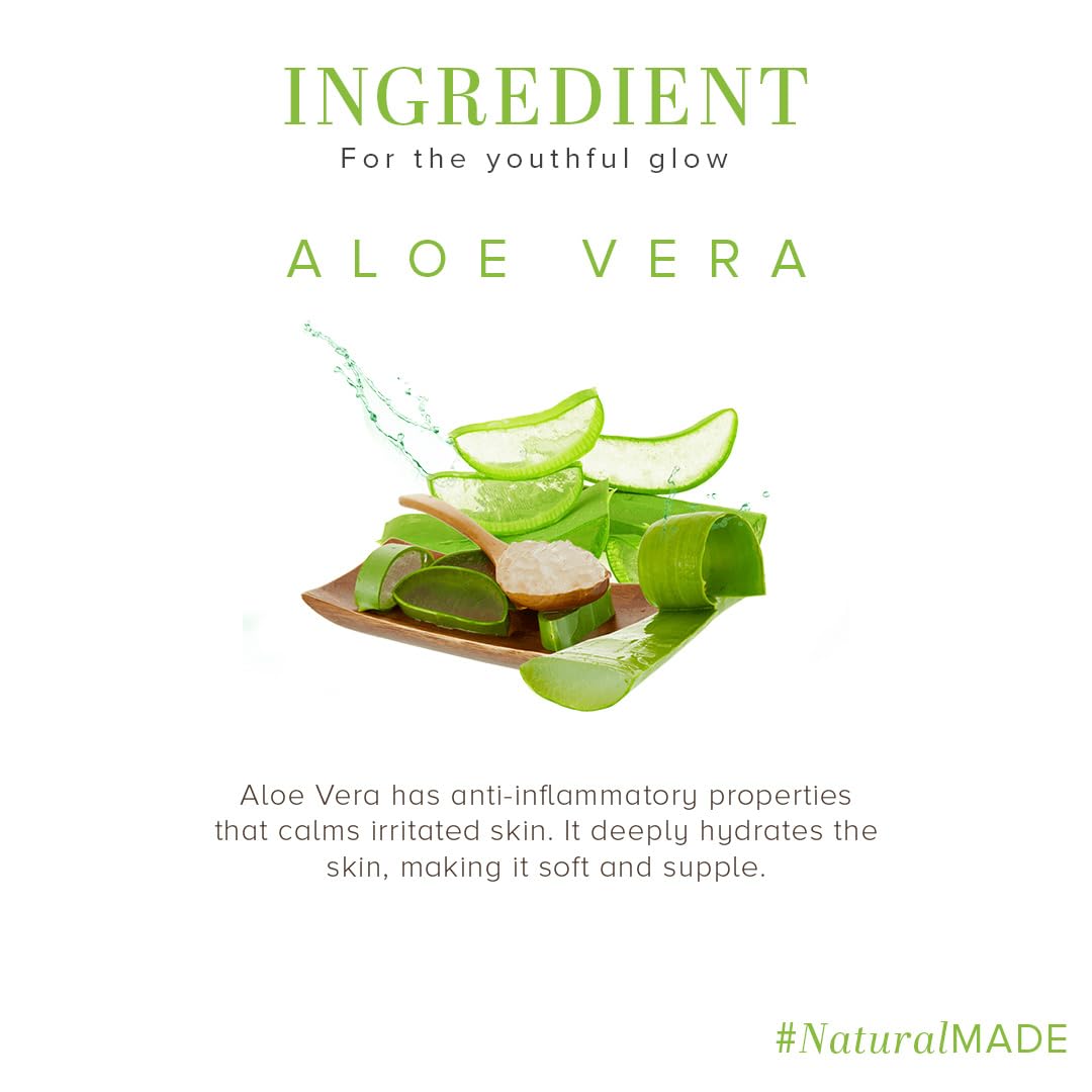 Khadi Natural Aloe Vera Face Wash for Detoxifying & Moisturizing Skin | Natural Face Wash for Healthy Skin | SLS & Paraben Free | All Skin Types | 100 ml