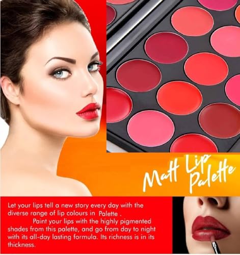 PRETTY COVER Colour Change Gel Lip Palette – Bold, Neutral & Classic Shades for Every Look