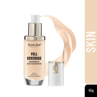 Seven Seas High Coverage Perfect Radiance Foundation for Flawless Finish Face Makeup, Super Stay Professional Waterproof Full Base Foundation for Oily Dry All Skin Women (Skin, 2)
