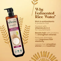 Kesh King Organics Anti Frizz Conditioner with Organic Fermented Rice Water, Helps Repair Damaged Hair, Moisturizes & Reduces Frizz for Visibly Soft, Smooth and Tangle Free Hair, 200ml
