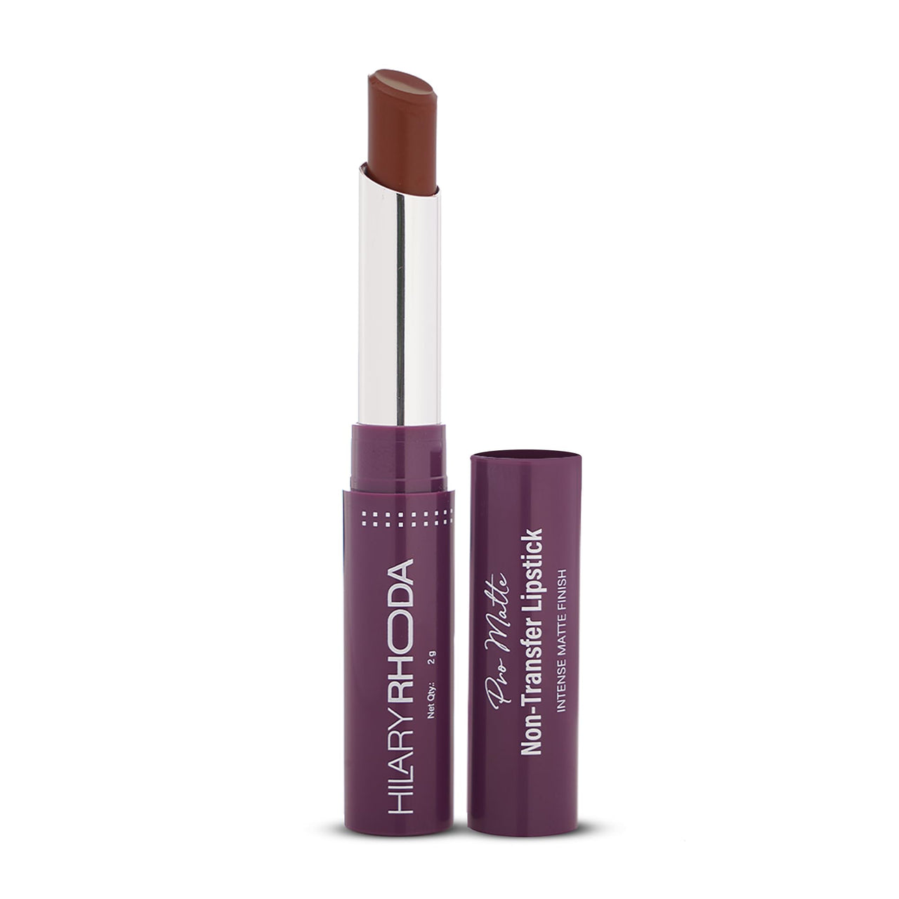 Hilary Rhoda Pro Matte Non-Transfer Lipstick | Waterproof & Smudge-Proof | 12-Hour Long Stay | 24 Shades Available | Highly Pigmented Matte Finish Lipstick | 2g - (Nude Brown | Shade 03)