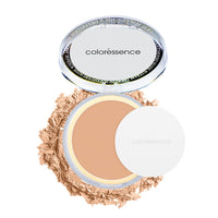 Coloressence Starlet Compact Powder for Instant Glow | Waterproof Setting Powder | Feather Like Texture | Free Application Puff Inside|Dusky-10gm