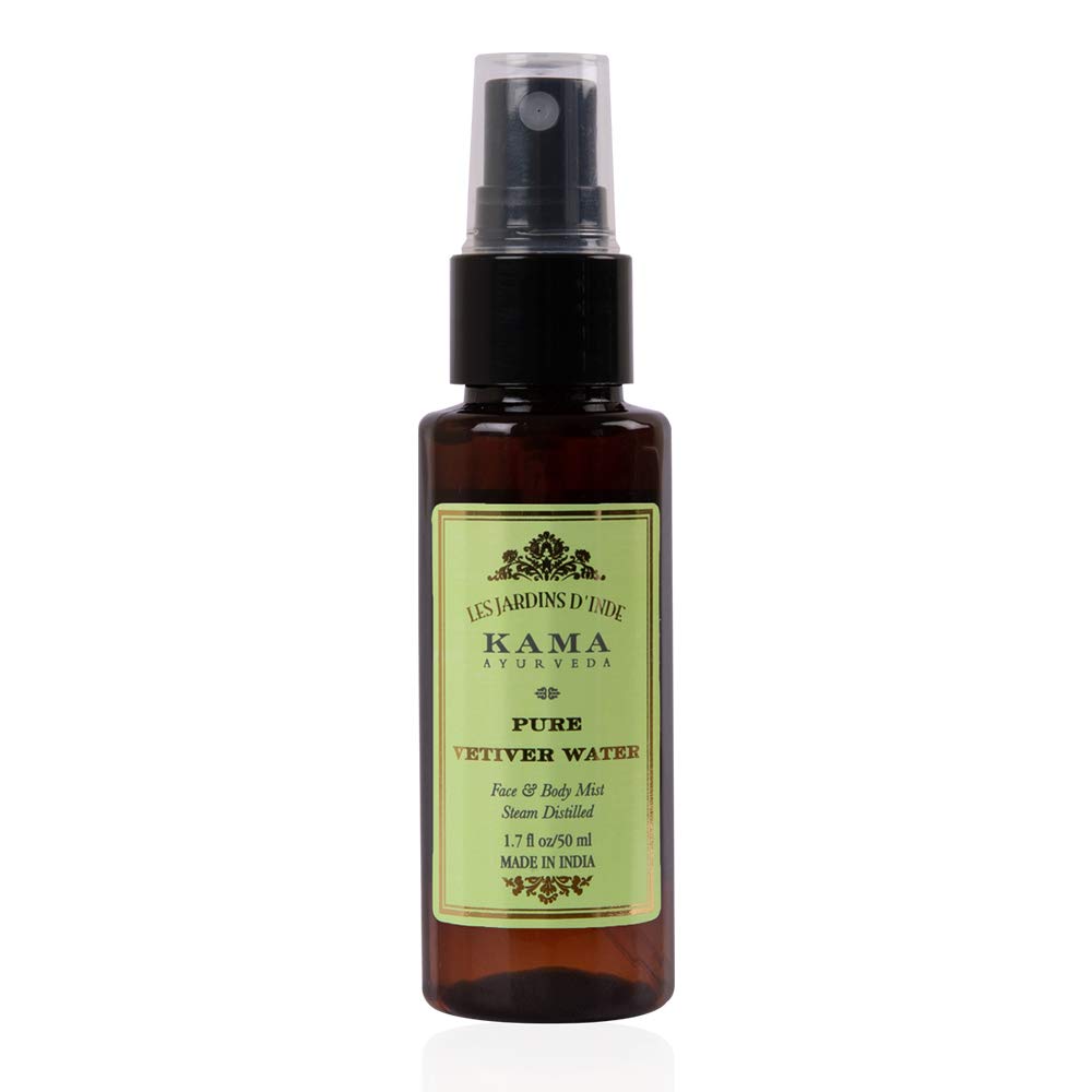 Kama Ayurveda Pure Vetiver Water, 50ml & Kama Ayurveda Pure Rose, Pack of 50ml liquid