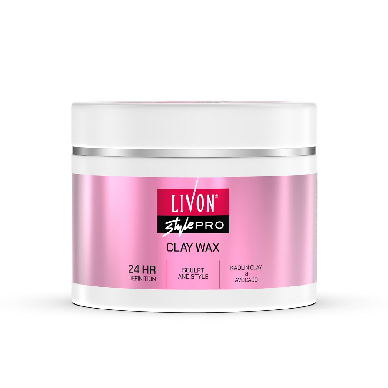 Livon Style Pro Hair Clay Wax for Women & Men| Sculpt & Style with Matte finish |24 Hour Definition| With Kaolin Clay & Avocado | All Hair Types | 100g