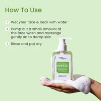 Earth Rhythm 2% Salicylic Acid Face wash for Oily and Acne Prone Skin, Anti Acne Face Cleanser | Men & Women - 150ml