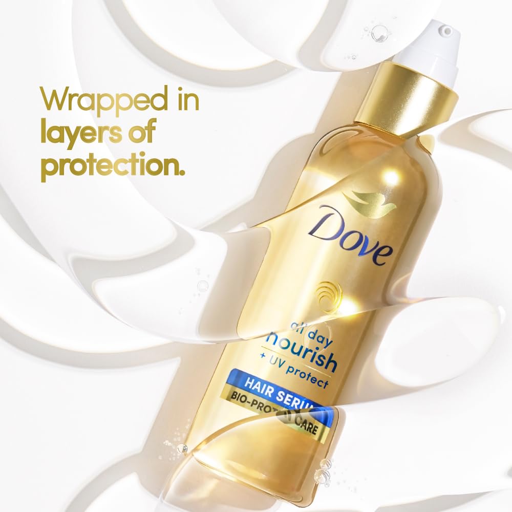 Dove All Day Nourish + UV Protect Hair Serum For All Hair Types With Bio Protein Care 48ml