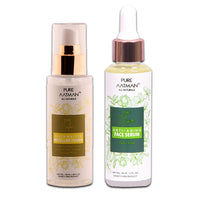 PURE AATMAN gotu kola Anti-Aging Face Serum and seven Waters Micellar Toner | Cleansing Water 100 ml & Glowing Skin serum 40 ml