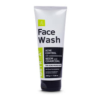 Ustraa Face Wash - Mint Cool - Dry Skin - 100g | Reduces Moisture Loss | Removes Dirt & Face Wash Acne Control - With Neem & Charcoal - 200g - Oil control, Prevents Acne