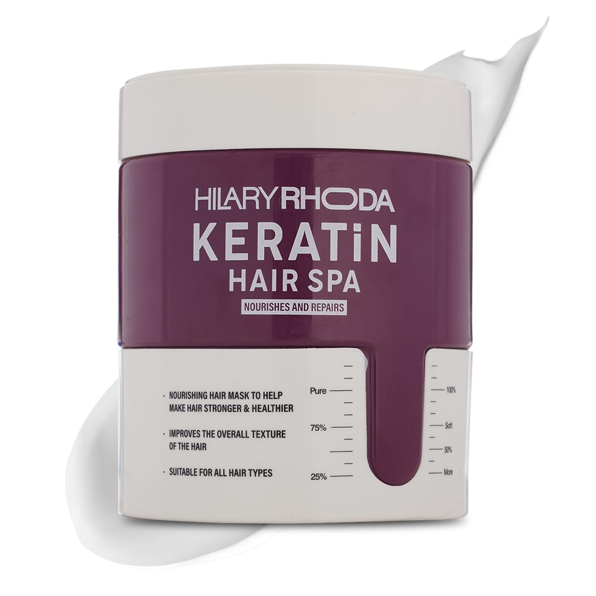 Hilary Rhoda Keratin Hair Spa | Deep Conditioning For Dry, Frizzy & Damaged Hair | Total Hair Repair | Strengthening & Smoothing Hair|At-Home Hair Spa Treatment | For All Hair Types| 1000 millilitre
