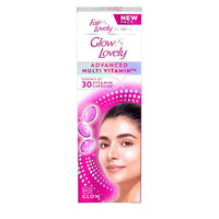 Glow & Lovely Advanced Multivitamin Face Cream 80 g, Daily Illuminating Moisturizer for Glowing Skin, SPF 15 -With Vitamin E, Vitamin C & Niacinamide