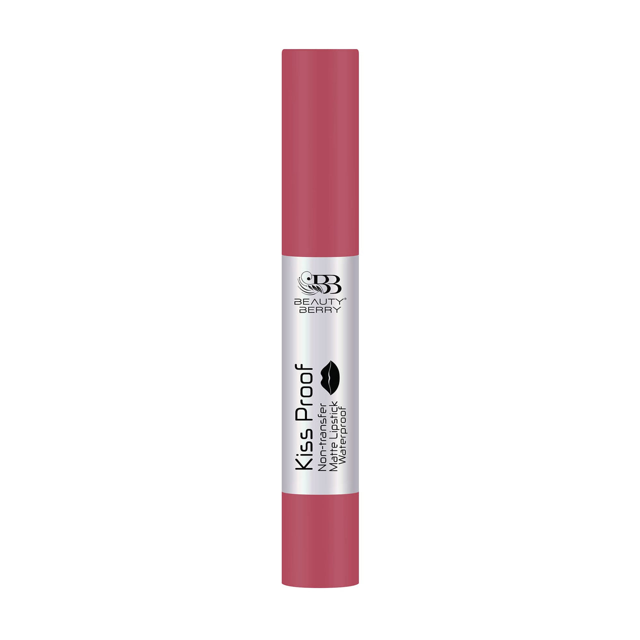 Beauty Berry Kiss Proof Matte Lipstick | Highly Pigmented Ultra Matte Long Lasting Lipstick | Non-Drying, Intense Moisturizing, Lightweight | Non Transfer Lipstick for Women (Very Nude)