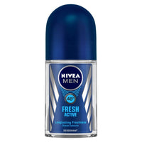 Nivea Deodorant Roll-On, Fresh Active Original for Men, 50ml And Face Wash, Oil Control, 10x Vitamin C for Men, 100g