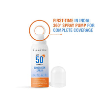 Glamveda Body Sunscreen Spray SPF 50 PA+++ | Broad Spectrum UVA/UVB & Blue Light Protection | With Ceramides, Peptides & Niacinamide | Quick-Absorbing, Waterproof, No White Cast | Men & Women |100 gm