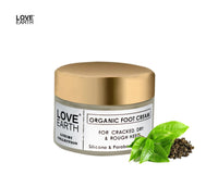Love Earth Organic Foot Cream With Green Tea & Jojoba Oil For Cracked Dry and Rough Heels 50gm
