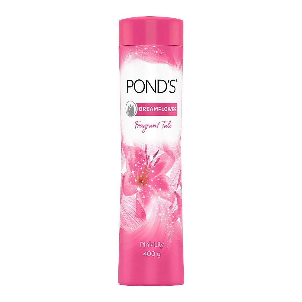 Pears Pure And Gentle Bathing Bar, 125g (Pack Of 8) & POND'S Dreamflower Fragrant Talcum Powder, Pink Lily, 400 g