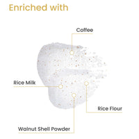 Earth Rhythm Body Scrub with Coffee & Rice Milk | Removes Grime, Polishes Skin, Nourishes & Softens - 200g