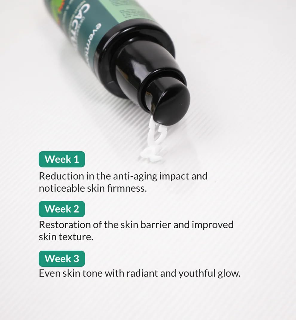 Evermore Cactus Night Cream for Reducing Fine Lines and Wrinkles, Hydration with Sleep Inducing Fragrance | For Women & Men | All Skin Types | 50ml (Pack of 1)