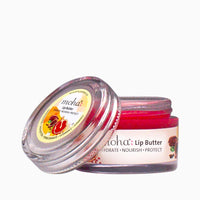moha Vedistry : Lip Butter For Dry And Pigmented, Damaged & Chapped Lips|Hydrating & Nourishing|Enriched With Cocoa Butter, Shea Butter & Essential Oils For Pink, Glossy & Soft|10 Gm