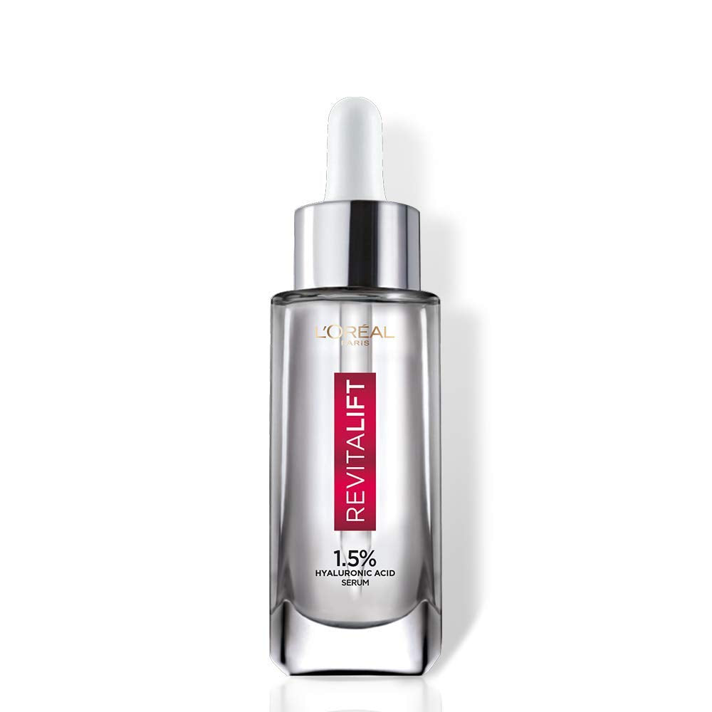 L’Oréal Paris Revitalift 1.5% Hyaluronic Acid Face Serum, 15ml and Extraordinary Oil Hair Serum for Women and Men, 100ml