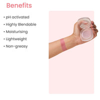 Earth Rhythm Glass Tint pH Activated Lip & Cheek Tint, Highly Blendable, Non greasy With Goodness of Vitamin E & Jojoba Oil - 5gm