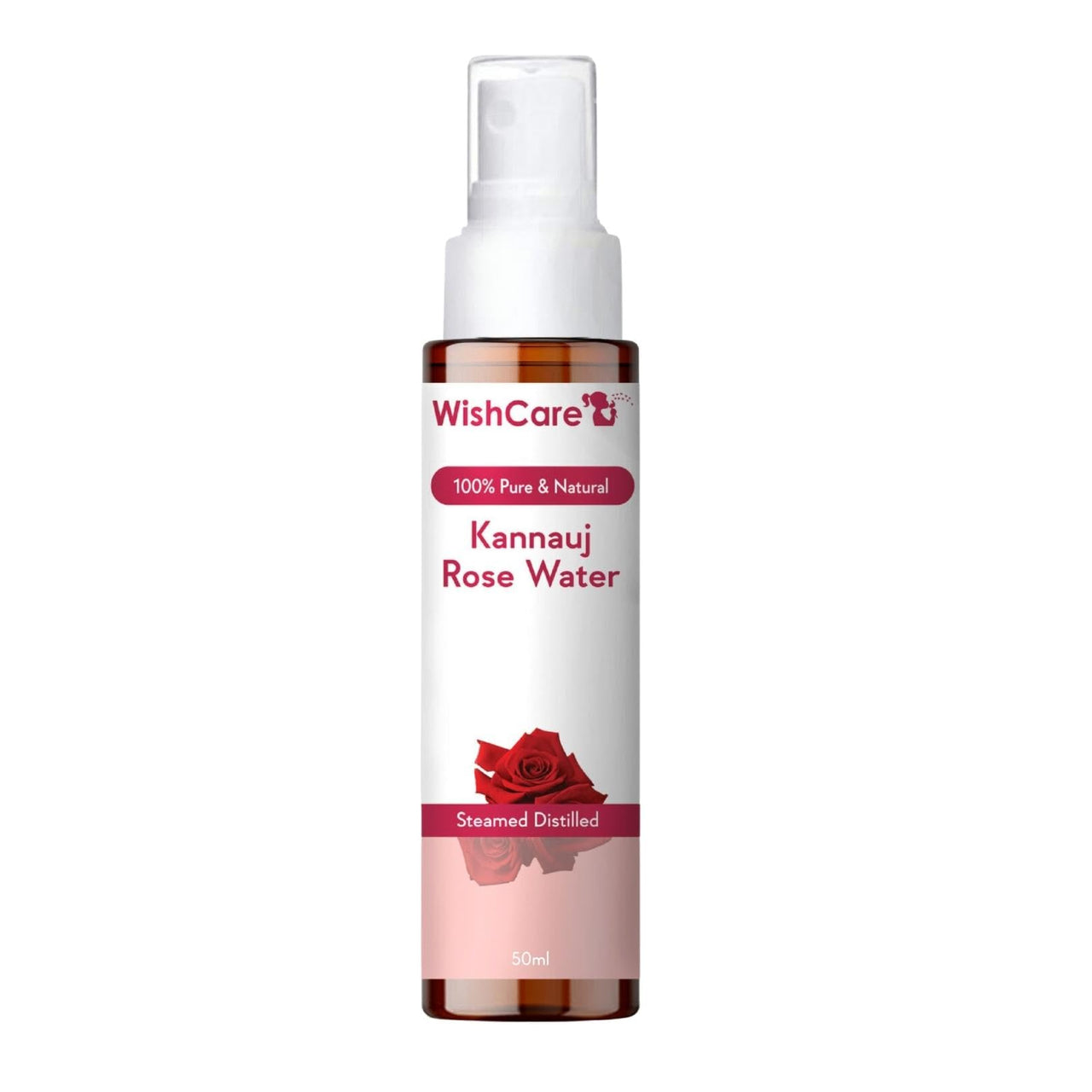 WishCare Tinted SPF50 Lip Balm, Castor Oil, Rose Water