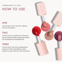 HYUE HydraGlow™ Tinted Lip Treatment (6 ml) | Mauve-licious | 24‑Hour Hydration with Sea Buckthorn Oil & Kokum Butter | Non‑Sticky | High‑Shine | Nourishing & Vegan Formula | Chunky Applicator