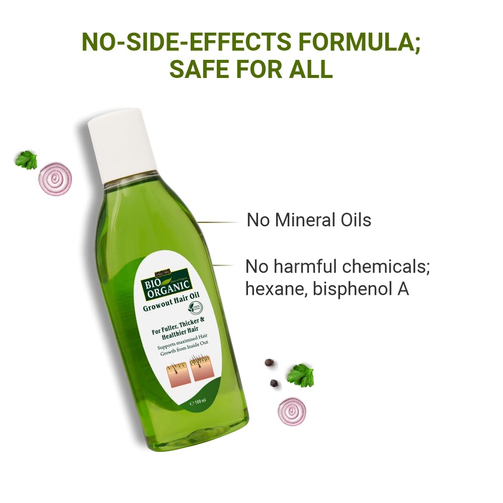 INDUS VALLEY Organic Indigo Powder | Indigofera tinctoria & Hair growout Oil, (100g + 100ml)