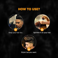 Men Deserve - Hair Styling Powder Wax (10g) | For Hair Volume, Strong Hold, and Matte Hair Look | Invisible Finish Hair Powder for Men | Sulphates and Paraben Free | Hair Volume Powder For Men