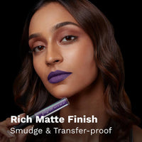 Pilgrim Liquid Matte Lipstick - Purple Lust | Lipstick for Women with Hyaluronic Acid & Spanish Squalane | Transferproof, Long Lasting & Non Drying with Hydrating Ingredients 3gms
