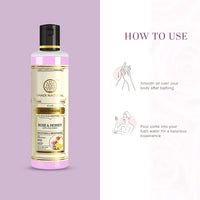 Khadi Natural Moisturising Lotion, Rose and Honey| Smooth and radiant skin| Unique non-sticky formula| Keeps skin moisturized | Body Lotion| Suitable for All Skin Types| 210ml