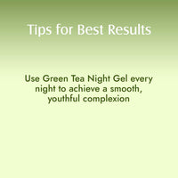 Aravi Organic Green Tea Night Gel Moisturizer - For Overnight Hydration - For Anti-Aging Oil Free Gel Moisturizer -For Men & Women - 50 gm