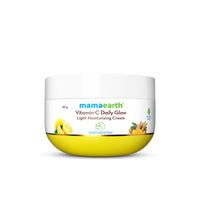 Mamaearth Vitamin C Daily Glow Light Moisturizing Cream with Vitamin C & Turmeric 50g | For Face, Hand & Body | 24H Moisturization | Quick Absorbing, Non-Greasy | Soft Moisturizer | All Skin Types