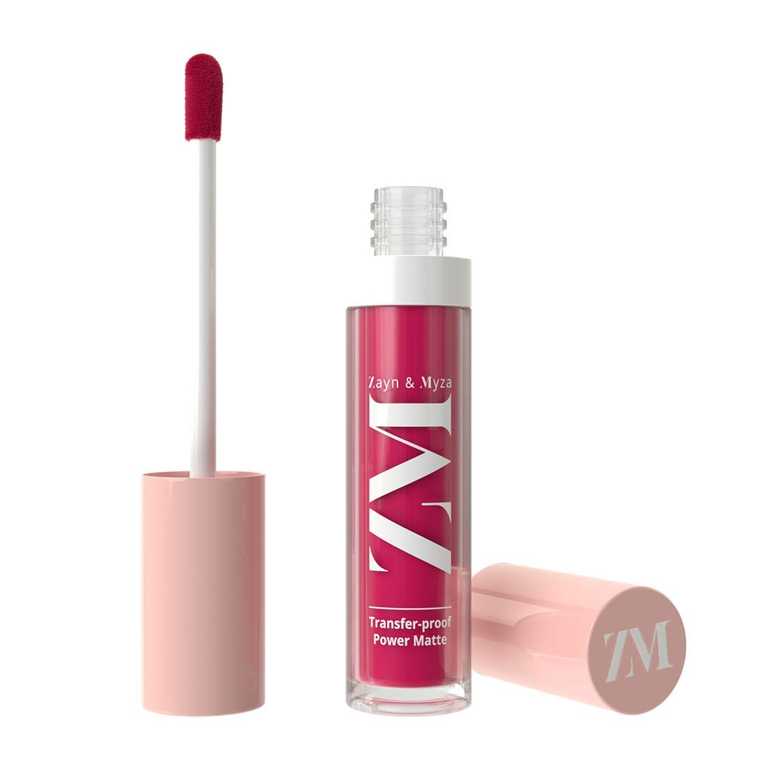 ZM Zayn & Myza Transfer-Proof Power Matte Finish Lip Colour I Smudge Proof & Water Resistant I Light Weight & Extremely Smooth Formula I Vegan - Full Fuchsia, 6 ml
